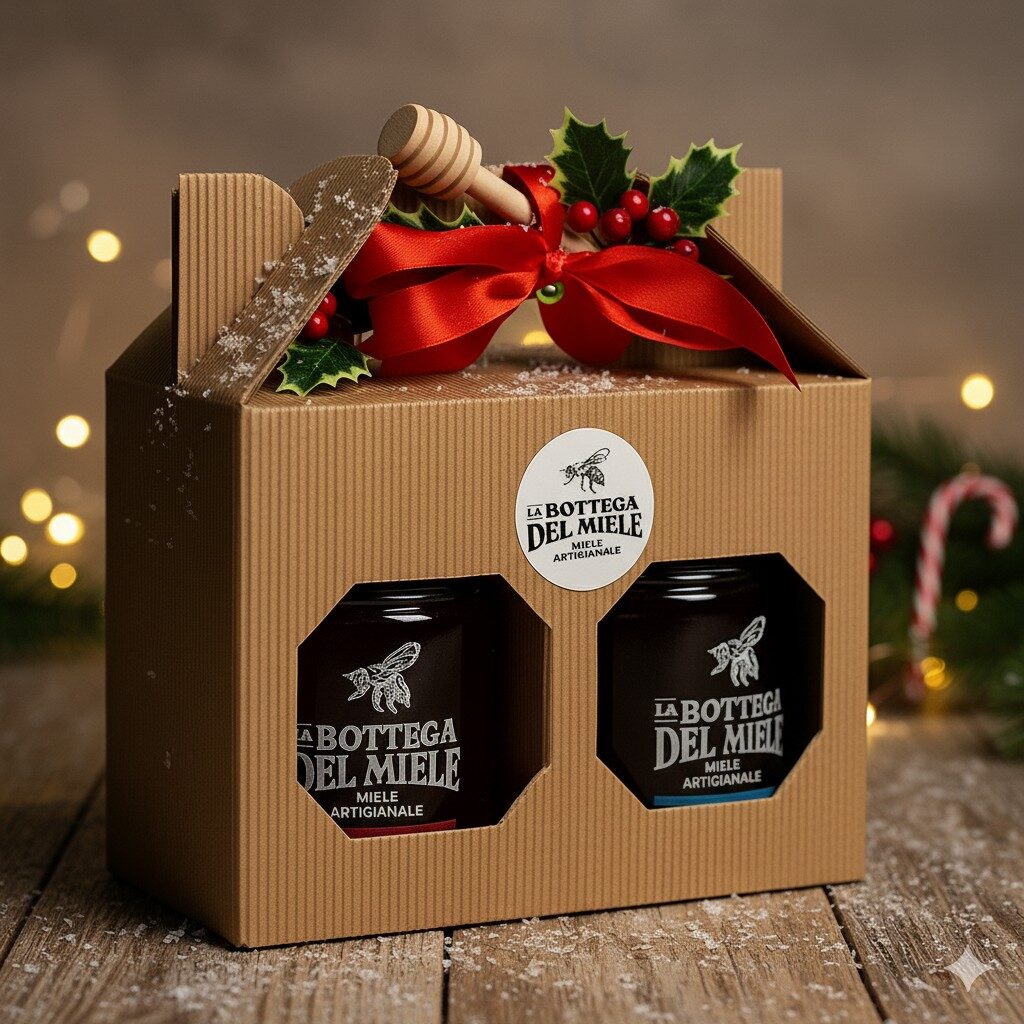 Scatola Regalo Natale Duo di Miele Artigianale Edizione Limitata 2025 1