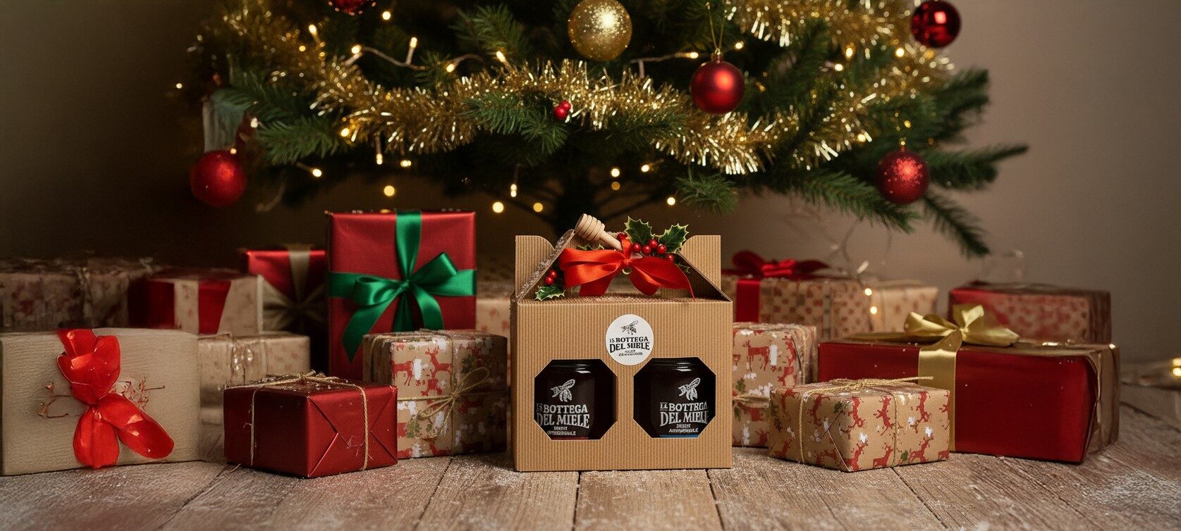 Scatola Regalo Natale Duo di Miele Artigianale Edizione Limitata 2025 3