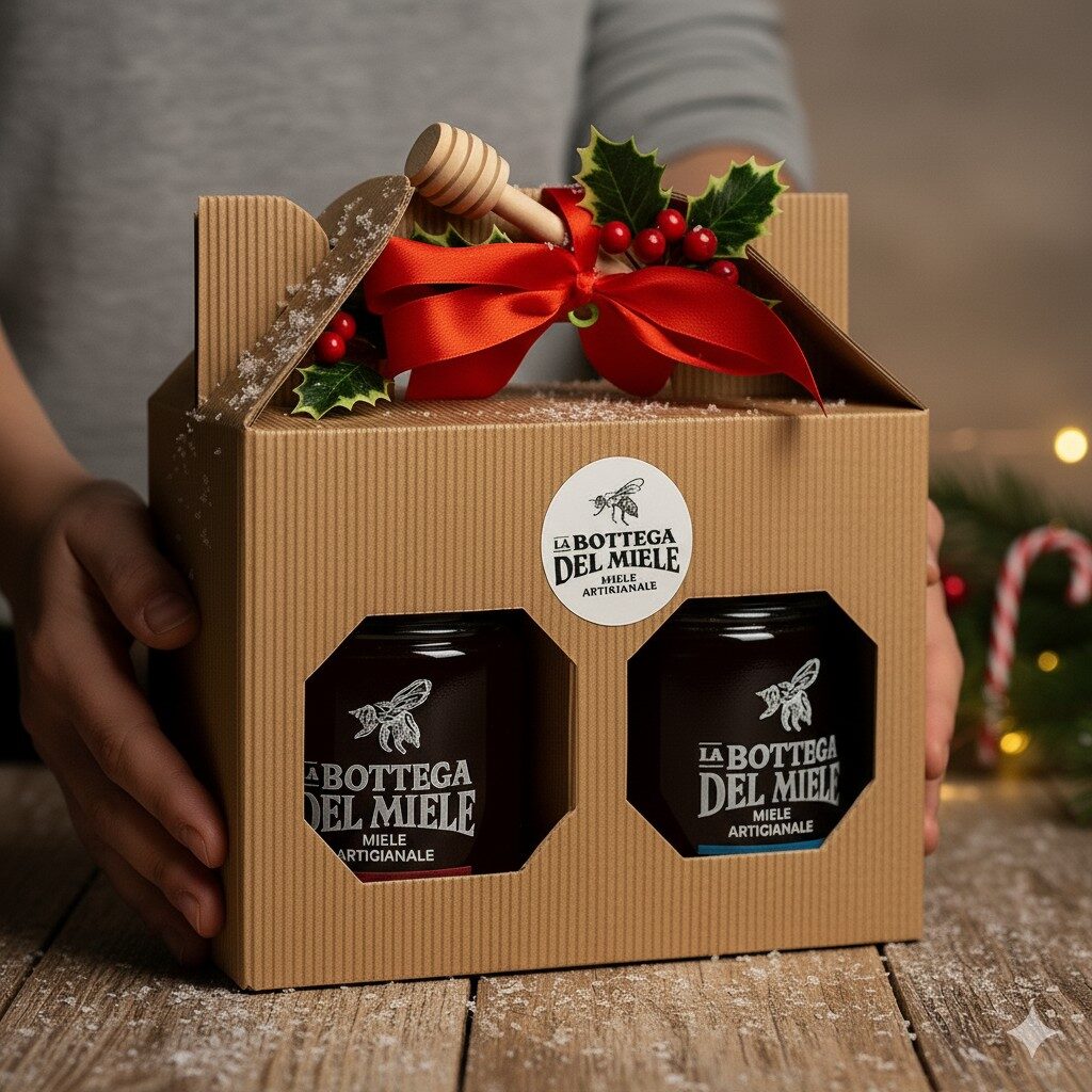 Scatola Regalo Natale Duo di Miele Artigianale Edizione Limitata 2025 5